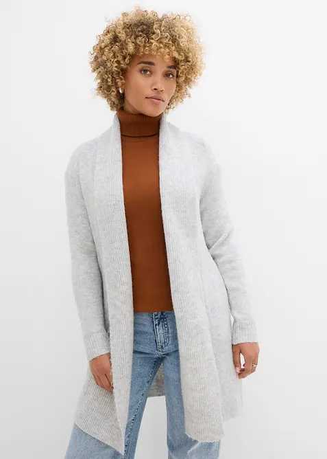 Cardigan med sjalkrage, bonprix