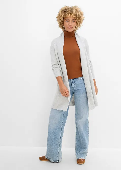 Cardigan med sjalkrage, bonprix