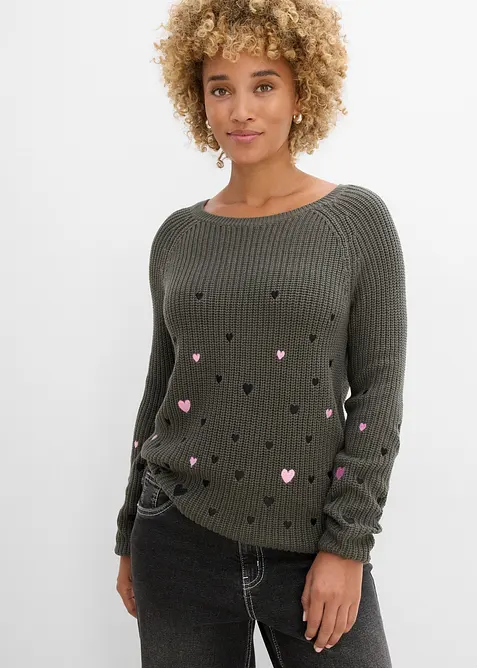 Tr&ouml;ja med broderi, bonprix