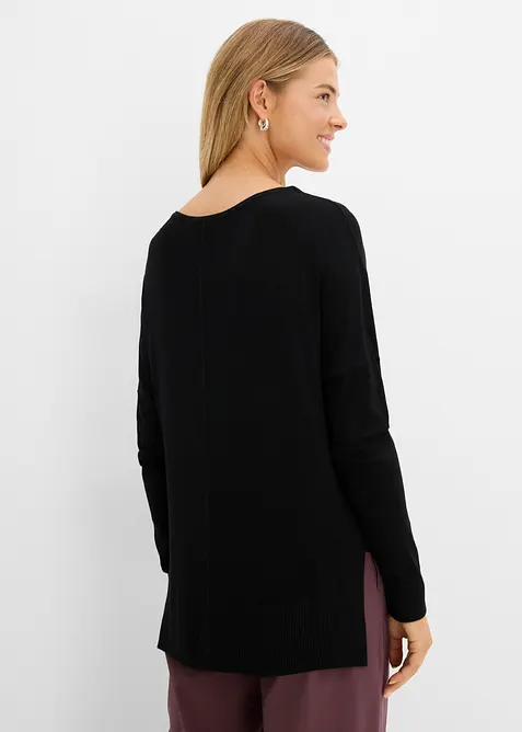 Stickad tr&ouml;ja i oversizemodell, bonprix