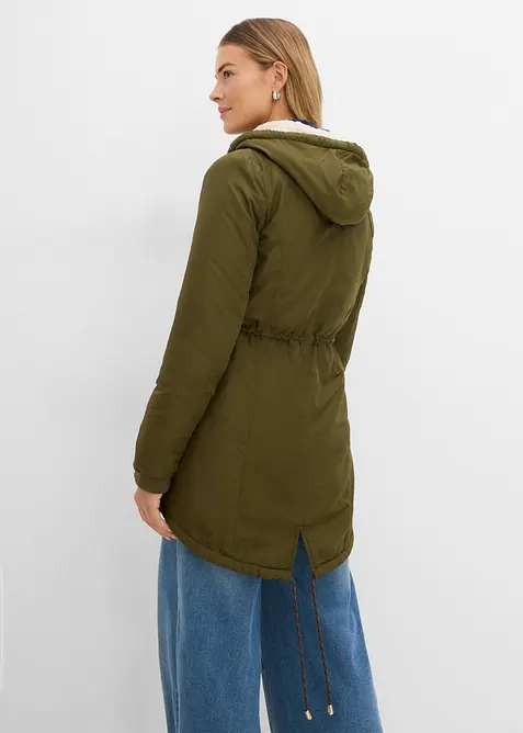 Parkas med teddyfoder, bonprix