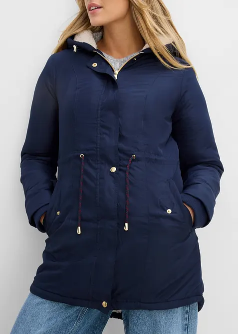 Parkas med teddyfoder, bonprix