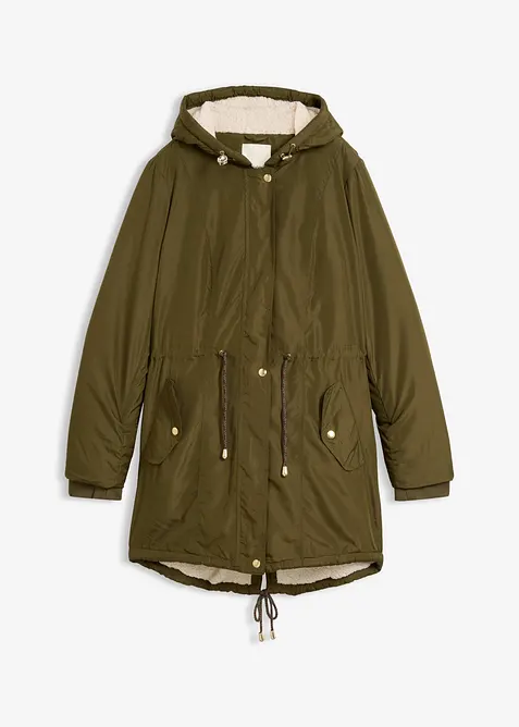 Parkas med teddyfoder, bonprix