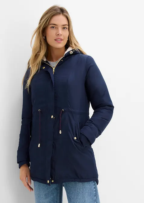 Parkas med teddyfoder, bonprix