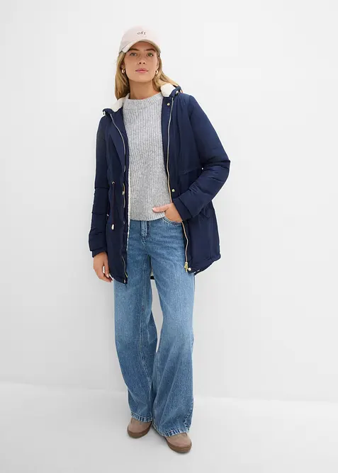Parkas med teddyfoder, bonprix