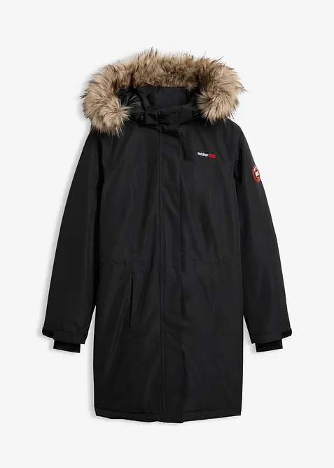 V&auml;rmande, vattent&auml;t funktionskappa med fuskp&auml;ls, bonprix