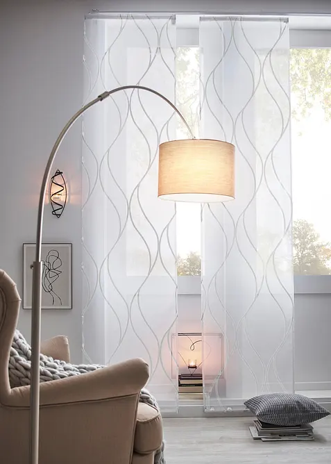 Panelgardin med &aring;tervunnen polyester (1-pack), bonprix