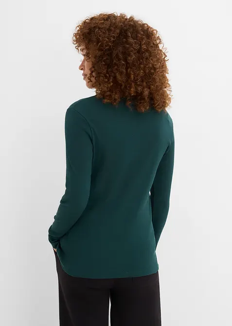 Ribbad topp av ekologisk bomull (6-pack), bonprix
