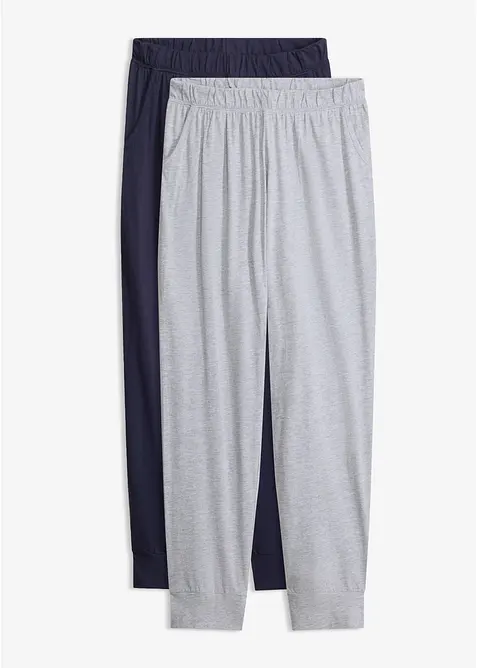 L&aring;ng pyjamasbyxa (2-pack), bonprix