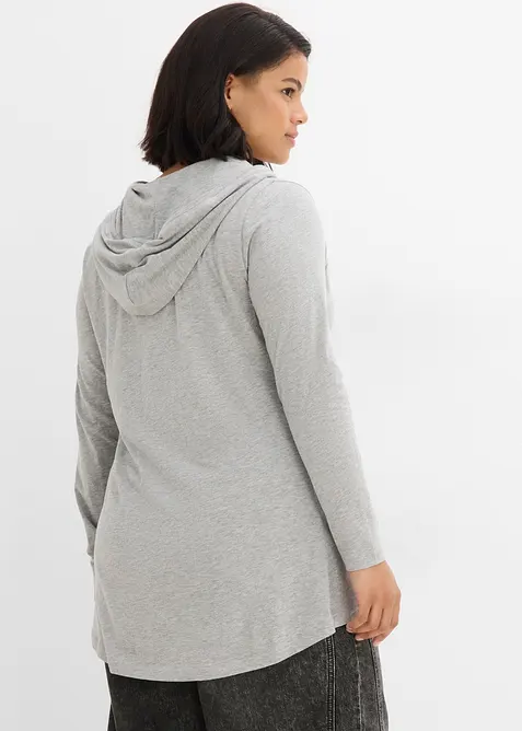 L&aring;ng topp med huva, bonprix