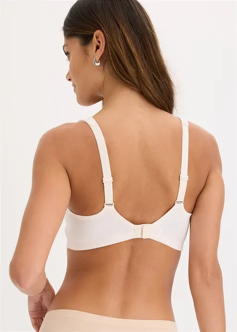 BH utan bygel, med ekologisk bomull (2-pack), bonprix