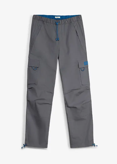 Cargobyxa i dra p&aring;-modell, avslappnad passform, raka ben, bonprix