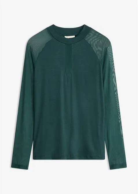 L&aring;ng&auml;rmad topp i mjuk viskosmix, bonprix