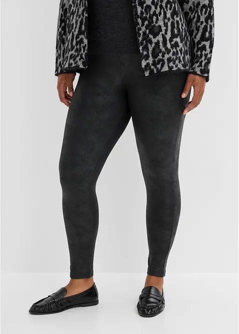 Fodrade leggings med ytskikt, bonprix