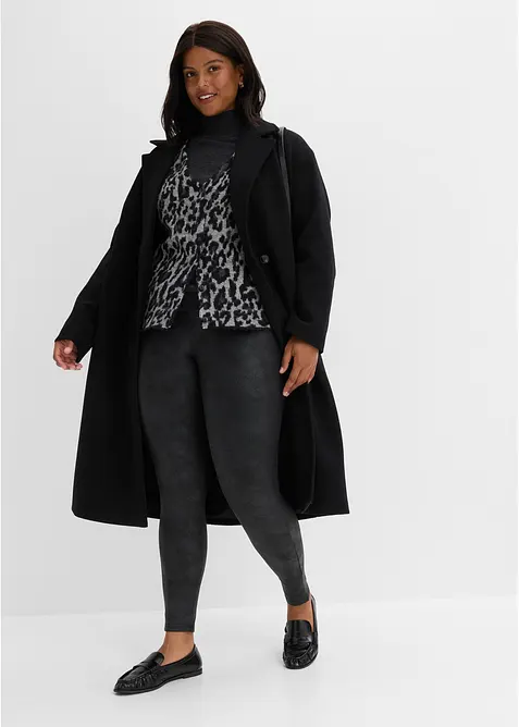Fodrade leggings med ytskikt, bonprix