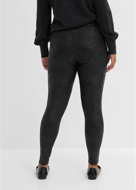 Fodrade leggings med ytskikt, bonprix