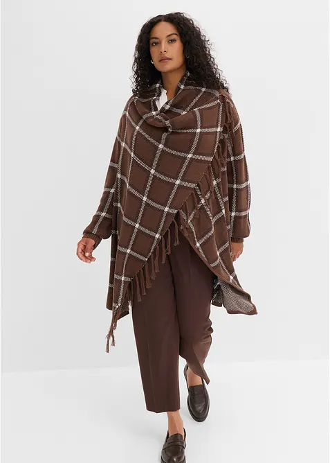 L&aring;ng cardigan med fransar, bonprix