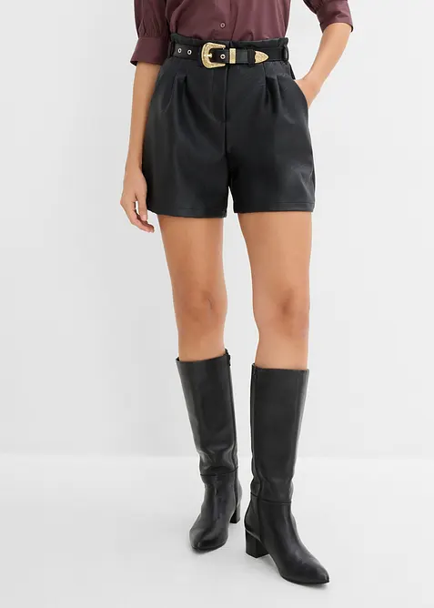 Shorts i skinnimitation med sk&auml;rp, bonprix