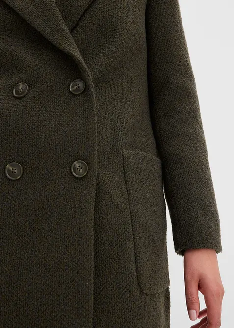 Kort kappa i yllelook, bonprix