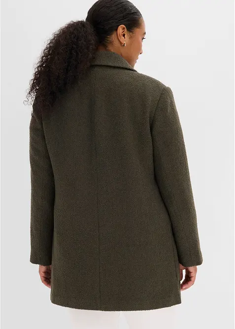 Kort kappa i yllelook, bonprix