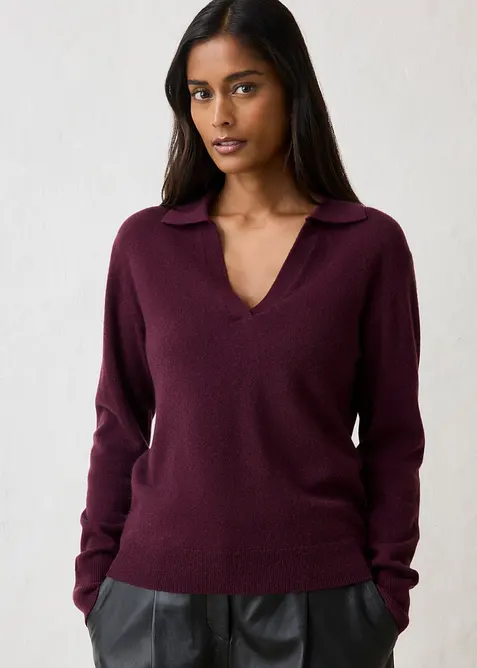 Kashmirtr&ouml;ja med Good Cashmere Standard&reg;-andel, bonprix