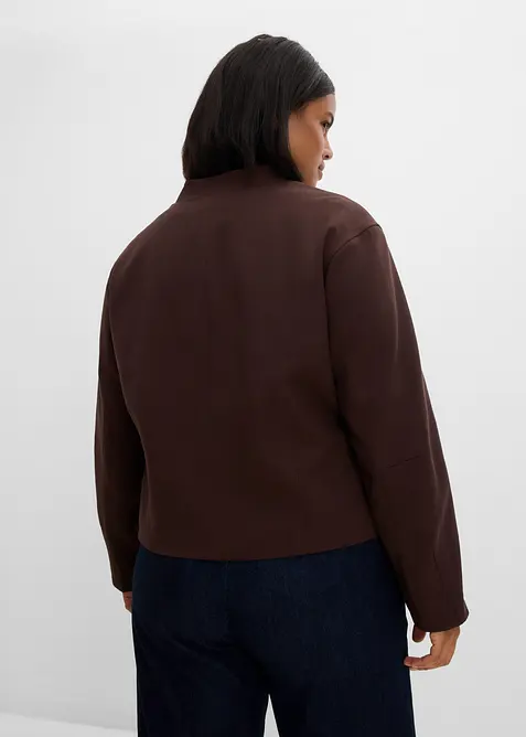 Blusjacka i mjuk materialmix, bonprix