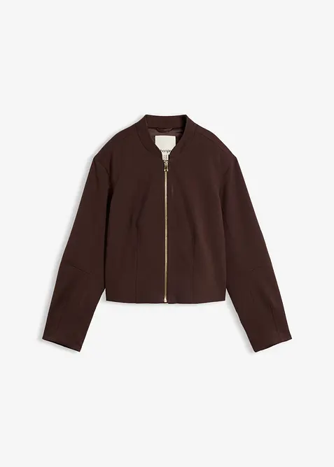 Blusjacka i mjuk materialmix, bonprix