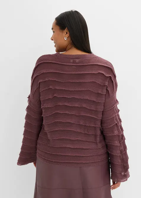 Halvtransparent oversizetr&ouml;ja, bonprix