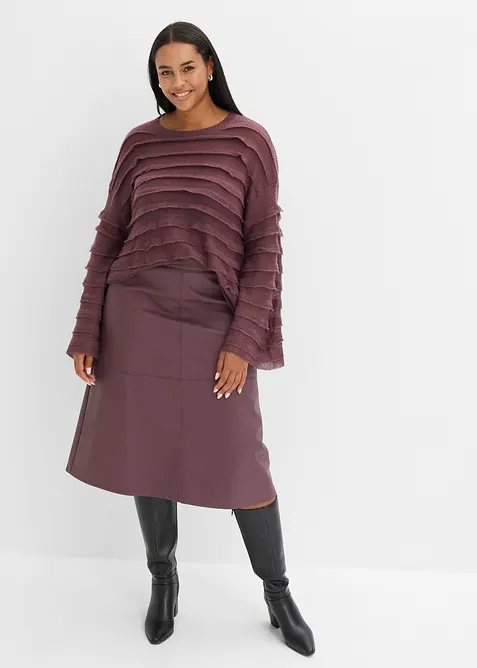 Halvtransparent oversizetr&ouml;ja, bonprix