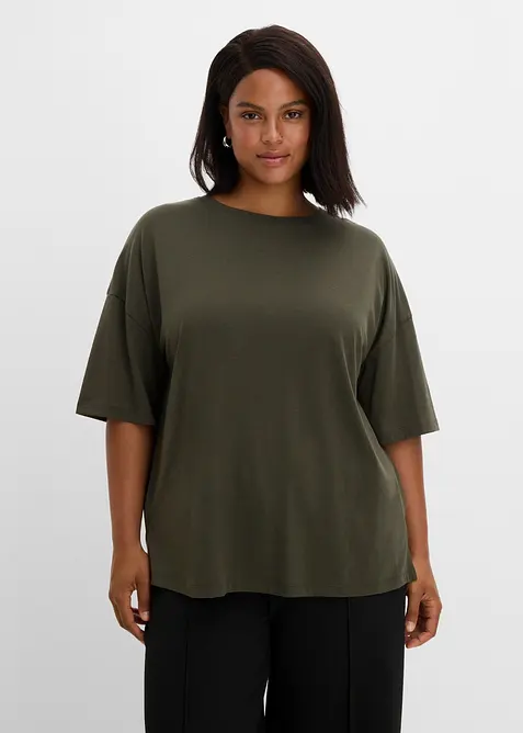 Ledig T-shirt i bomullsmix, bonprix
