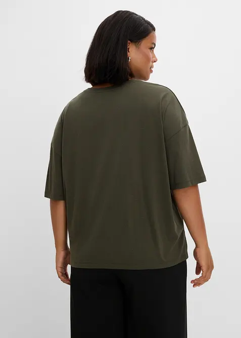 Ledig T-shirt i bomullsmix, bonprix