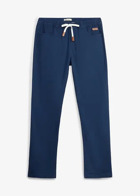 Stretchig dra p&aring;-byxa, normal passform, raka ben, bonprix