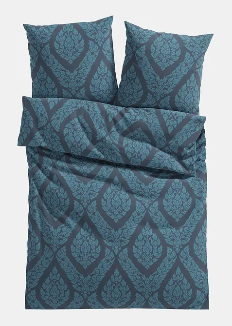 P&aring;slakanset i linon med ornamentm&ouml;nster, bonprix