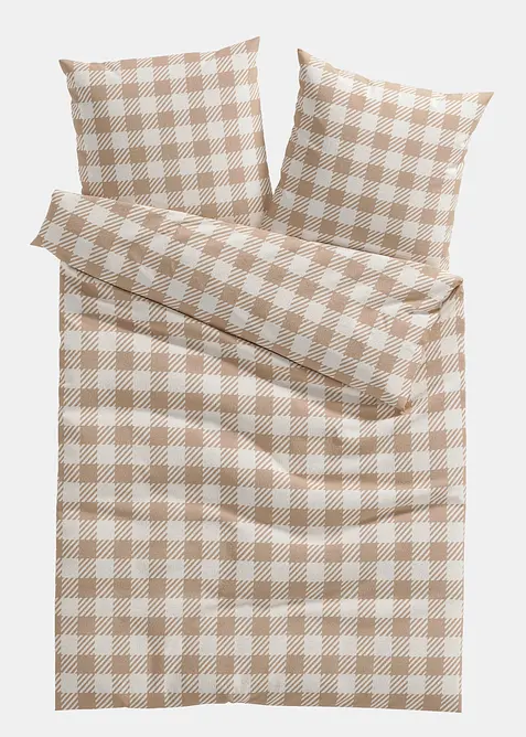 P&aring;slakanset i flanell med rutm&ouml;nster, bonprix