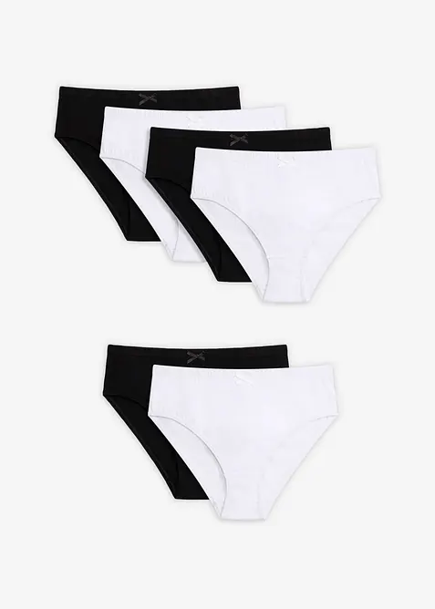 Trosa med h&ouml;gt skurna ben&ouml;ppningar (6-pack), bonprix