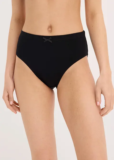 Trosa med h&ouml;gt skurna ben&ouml;ppningar (6-pack), bonprix