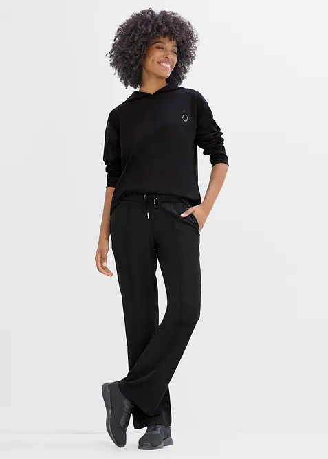 Sportig oversizesweatshirt med huva, snabbtorkande, bonprix