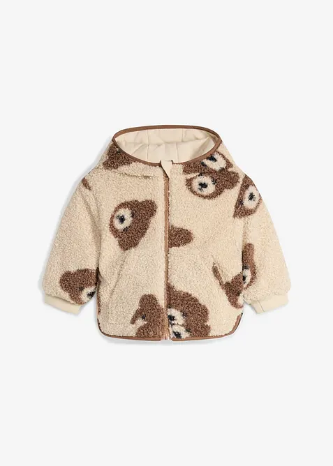 V&auml;ndbar jacka f&ouml;r bebisar, med mjukt teddyfoder, bonprix
