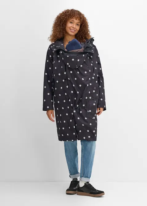 Mammajacka med bebisficka och quiltad v&auml;st (4 delar), bonprix