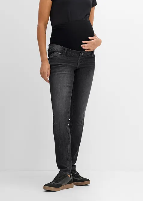 Elastiska mammajeans med ekologisk bomull, Skinny Fit, bonprix