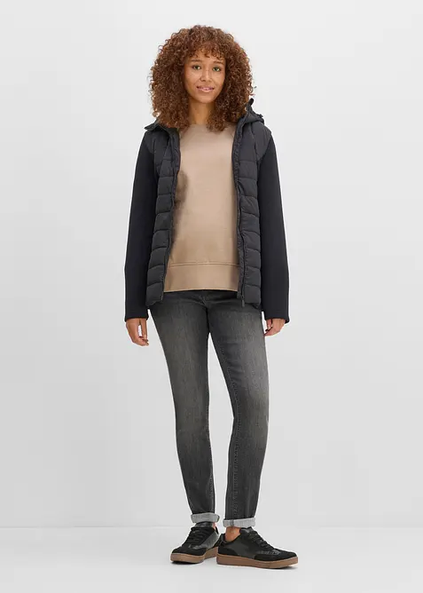 Elastiska mammajeans med ekologisk bomull, Skinny Fit, bonprix
