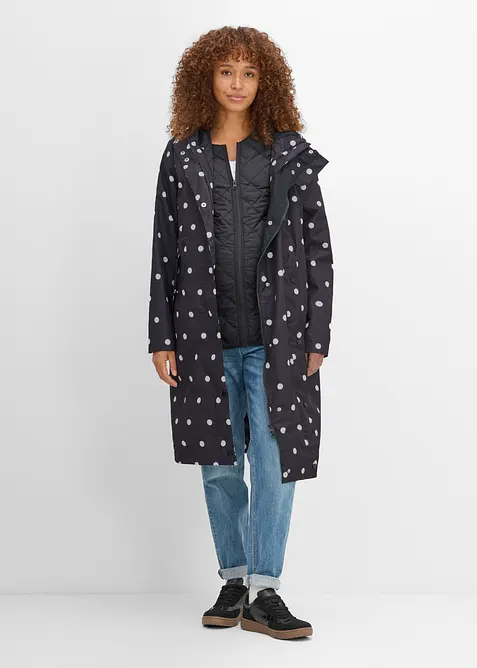 Mammajacka med bebisficka och quiltad v&auml;st (4 delar), bonprix