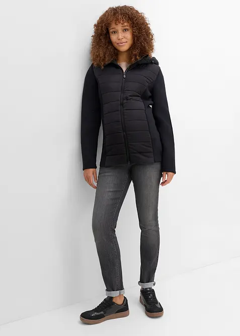 Quiltad mammajacka med babyficka (2 delar), bonprix