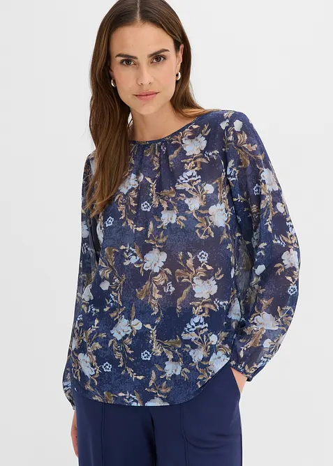 Transparent chiffongtunika, bonprix