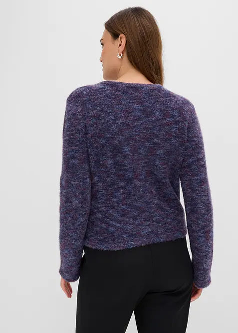 Cardigan med effektgarn, bonprix