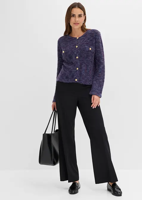 Cardigan med effektgarn, bonprix