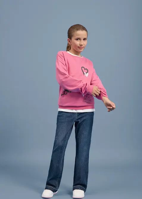 Flared Jeans Mid Waist, bonprix