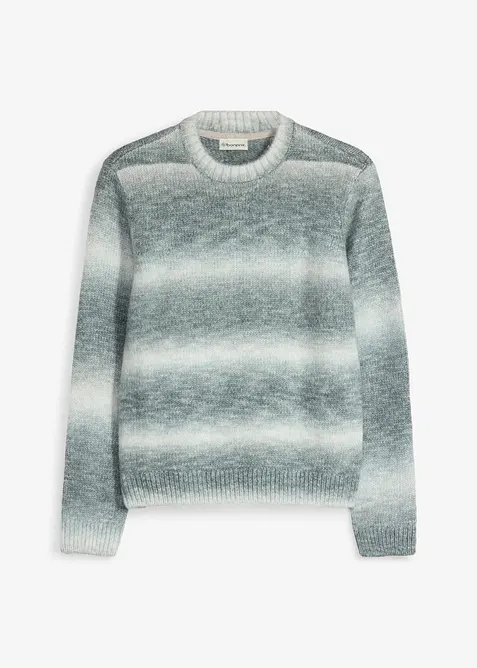 Grovstickad tr&ouml;ja med olika f&auml;rgnyanser, bonprix