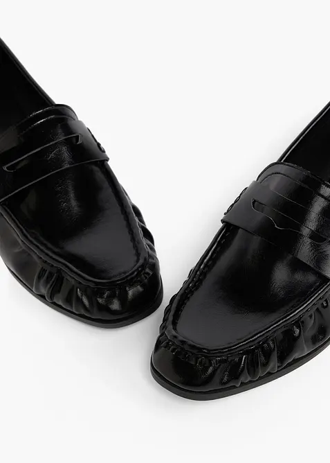 Loafers med rynk, bonprix