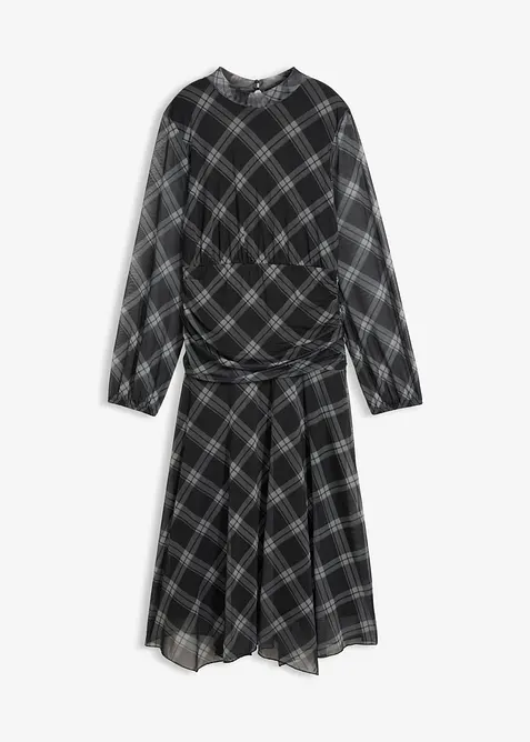 Jerseykl&auml;nning av tunn mesh, bonprix